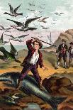 Fritz Finds an Iguana-Johann David Wyss-Mounted Art Print