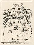 Sketch of the Swan Theatre in London-Johann De Witt-Mounted Art Print