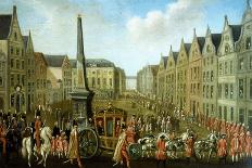 Arrival of Prince Maximilian in Kolhmarkt Square in Bonn in 1784-Johann Franz Rousseau-Giclee Print