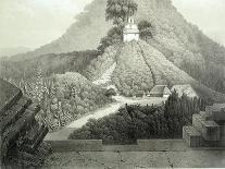 Picturesque View at the Temple of the Cross, Palenque, Plate 20 from "Ancient Monuments of Mexico"-Johann Friedrich Maximilian Von Waldeck-Framed Giclee Print