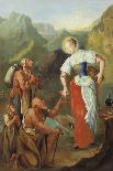 St. Notburga, Distributing Alms to the Poor-Johann Georg Hoettinger-Premier Image Canvas