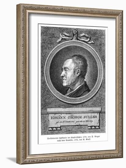 Johann Georg Sulzer-Anton Graff-Framed Art Print