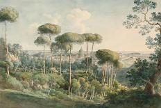 View from the Villa Melini of Rome, 1818/19-Johann Georg von Dillis-Premier Image Canvas