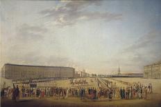 View of the Winter Palace of the Vasilyevsky Island, 1796-Johann Georg Von Mayr-Mounted Giclee Print