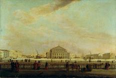 View of the Winter Palace of the Vasilyevsky Island, 1796-Johann Georg Von Mayr-Premier Image Canvas