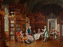 In the Library-Johann Hamza-Framed Premier Image Canvas