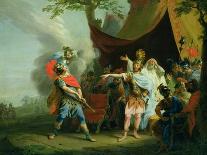 Achilles Has a Dispute with Agamemnon, 1776-Johann Heinrich Tischbein-Framed Premier Image Canvas
