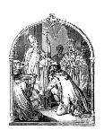 Baptism of Saxon Leader Widukind, 1840-Johann Jakob Kirchhoff-Framed Giclee Print