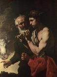 Diogenes-Johann Karl Loth-Framed Giclee Print