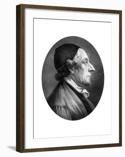 Johann Kaspar Lavater, Swiss Physiognomist and Theologian-J Chapman-Framed Giclee Print