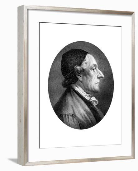 Johann Kaspar Lavater, Swiss Physiognomist and Theologian-J Chapman-Framed Giclee Print