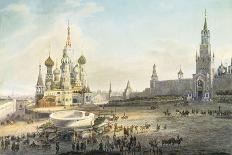 The Red Square, Moscow-Johann Ludwig Bleuler-Framed Giclee Print