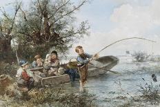 The Fishing Expedition-Johann Mari Henri Ten Kate-Framed Premier Image Canvas