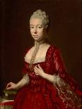Portrait of Baroness Sophia Katharina Von Brukenthal, Nee Von Klockner (1725-1782), by Della Croce,-Johann Nepomuk della Croce-Framed Giclee Print