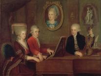 The Mozart Family, 1780-81-Johann Nepomuk della Croce-Framed Giclee Print