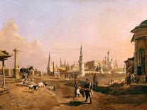 View of the Bolshoy Kamenny Bridge and the Kremlin from Zamoskvorechye, 1837-Johann Nepomuk Rauch-Giclee Print