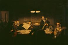 The Reading Room, 1843-Johann Peter Hasenclever-Mounted Giclee Print