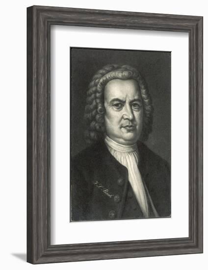 Johann Sebastian Bach German Organist and Composer-null-Framed Photographic Print