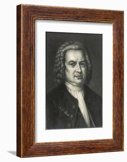 Johann Sebastian Bach German Organist and Composer-null-Framed Photographic Print