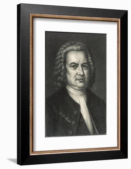 Johann Sebastian Bach German Organist and Composer-null-Framed Photographic Print