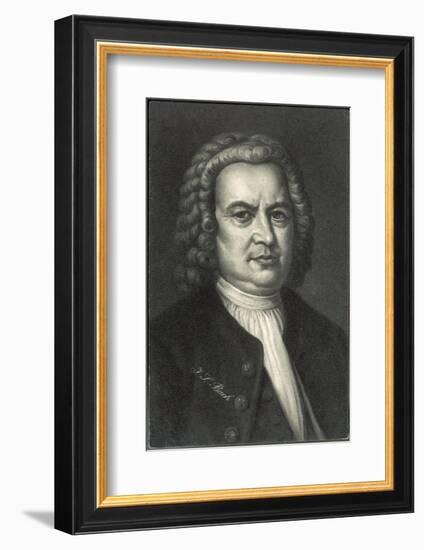 Johann Sebastian Bach German Organist and Composer-null-Framed Photographic Print