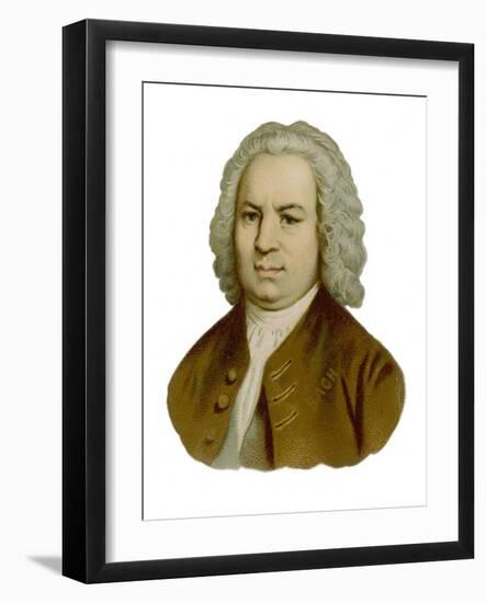 Johann Sebastian Bach German Organist and Composer-null-Framed Art Print