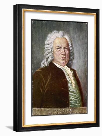 Johann Sebastian Bach German Organist and Composer-Eichhorn-Framed Art Print