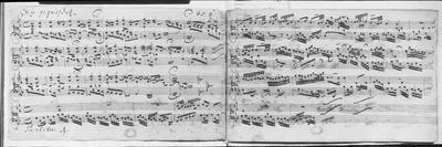 Pages from Score of the 'The Art of the Fugue', 1740S-Johann Sebastian Bach-Giclee Print