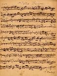 Pages from Score of the 'st. Matthew Passion', 1727-Johann Sebastian Bach-Giclee Print