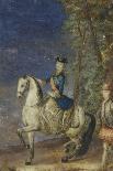 Equestrian Portrait of Empress Catherine II (1729-179)-Johann Stenglin-Giclee Print