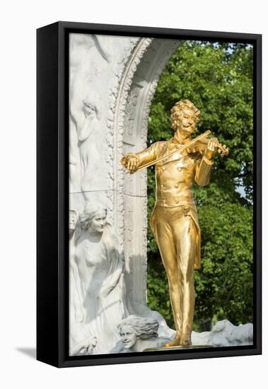 Johann Strauss Monument, Vienna, Austria-Jim Engelbrecht-Framed Premier Image Canvas