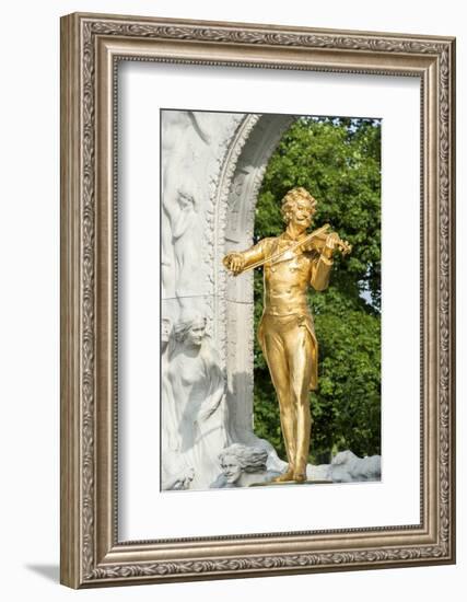 Johann Strauss Monument, Vienna, Austria-Jim Engelbrecht-Framed Photographic Print