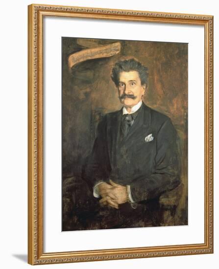 Johann Strauss the Younger, 1895-Franz Seraph von Lenbach-Framed Giclee Print