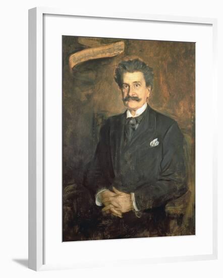 Johann Strauss the Younger, 1895-Franz Seraph von Lenbach-Framed Giclee Print