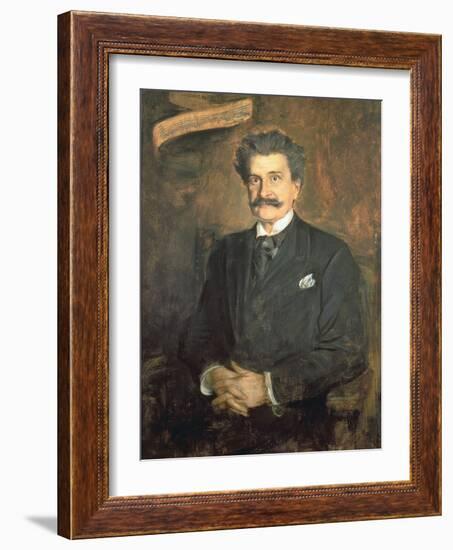 Johann Strauss the Younger, 1895-Franz Seraph von Lenbach-Framed Giclee Print