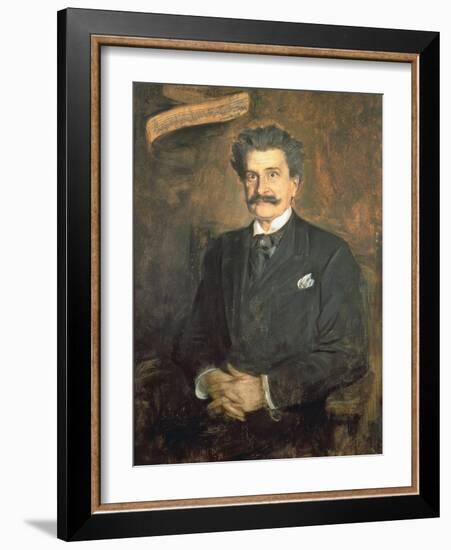 Johann Strauss the Younger, 1895-Franz Seraph von Lenbach-Framed Giclee Print