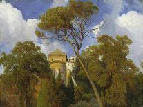 Near Tivoli - In park of the Villa d'Este with the chapel La Caritá. 1840-Johann Wilhelm Schirmer-Giclee Print