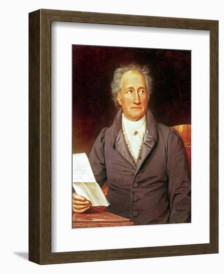 Johann Wolfgang Von Goethe (1749-1832) 1828-Joseph Karl Stieler-Framed Giclee Print