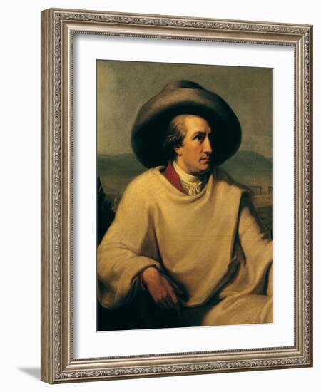 Johann Wolfgang Von Goethe (1749-1832) in the Campagna, circa 1790-Johann Heinrich Wilhelm Tischbein-Framed Giclee Print