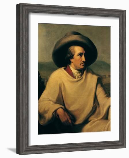 Johann Wolfgang Von Goethe (1749-1832) in the Campagna, circa 1790-Johann Heinrich Wilhelm Tischbein-Framed Giclee Print