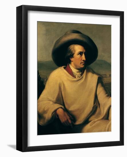 Johann Wolfgang Von Goethe (1749-1832) in the Campagna, circa 1790-Johann Heinrich Wilhelm Tischbein-Framed Giclee Print