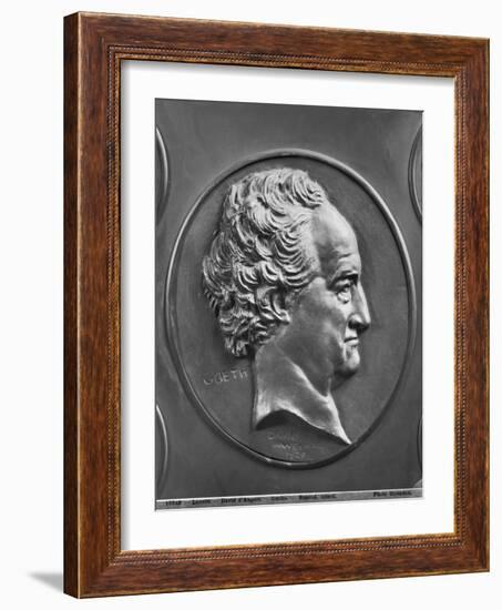 Johann Wolfgang Von Goethe, 1829 (Bronze)-Pierre Jean David d'Angers-Framed Giclee Print