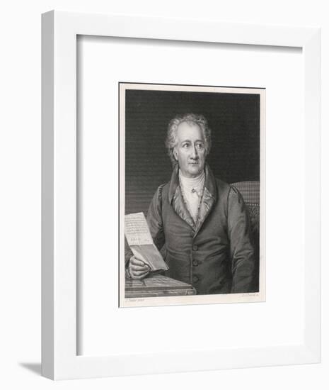 Johann Wolfgang Von Goethe German Writer and Scientist-null-Framed Art Print