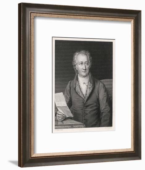 Johann Wolfgang Von Goethe German Writer and Scientist-null-Framed Art Print