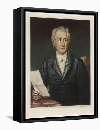 Johann Wolfgang Von Goethe German Writer and Scientist-Joseph Karl Stieler-Framed Stretched Canvas