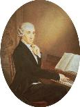 Joseph Haydn at the piano-Johann Zitterer-Mounted Giclee Print
