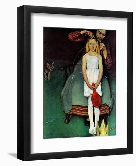 "Johanna's Christmas Star", December 18,1937-Norman Rockwell-Framed Giclee Print