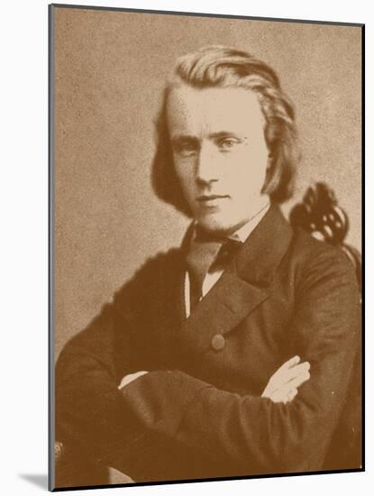 Johannes Brahms (1833-189), 1853-null-Mounted Giclee Print