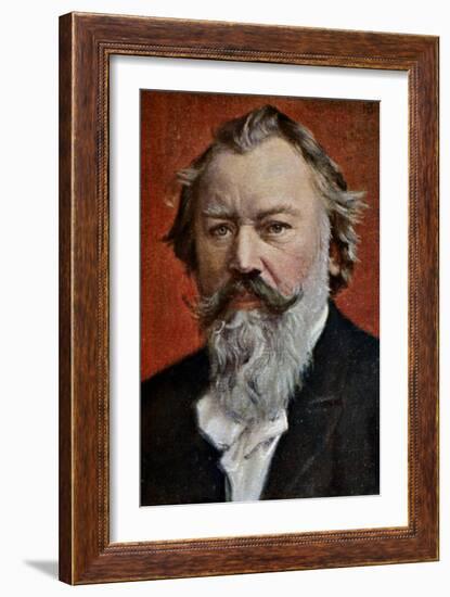 Johannes Brahms (1833-1897)-Johannes Brahms-Framed Giclee Print