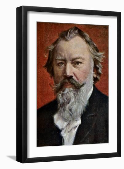 Johannes Brahms (1833-1897)-Johannes Brahms-Framed Giclee Print